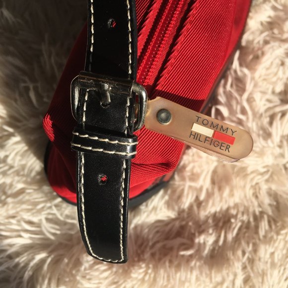 00s Tommy Hilfiger Red Purse/Baguette Bag - Picture 4 of 15